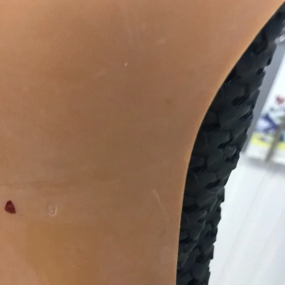 New Free People Lahaina Woven Heels Green 9 - Picture 16 of 16